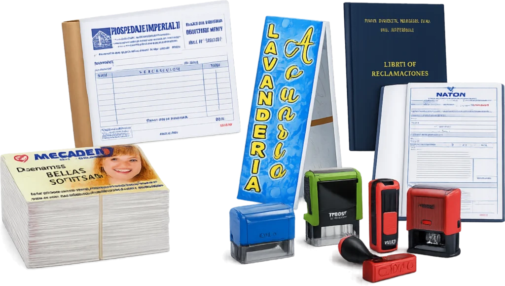 Productos de imprenta PRINTOX: boletas de venta, sellos, volantes, libros de reclamaciones y más.