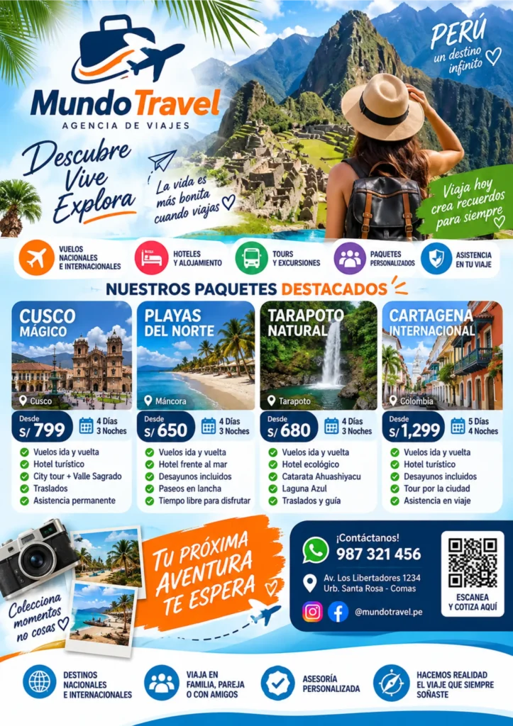 Volante publicitario tamaño hoja entera vertical